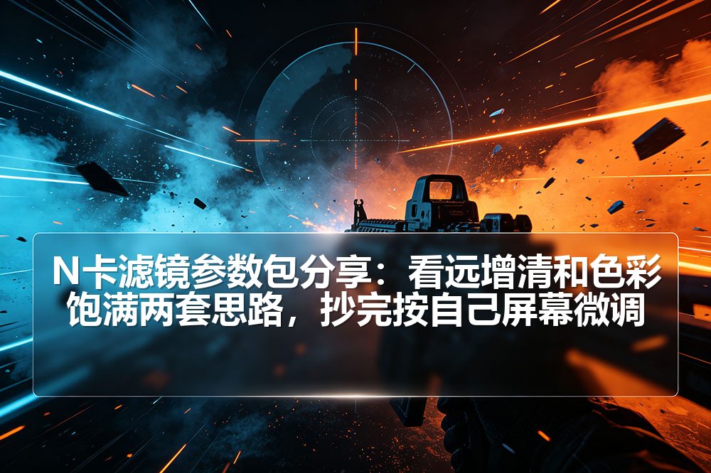 N卡滤镜参数包分享：看远增清和色彩饱满两套思路，抄完按自己屏幕微调