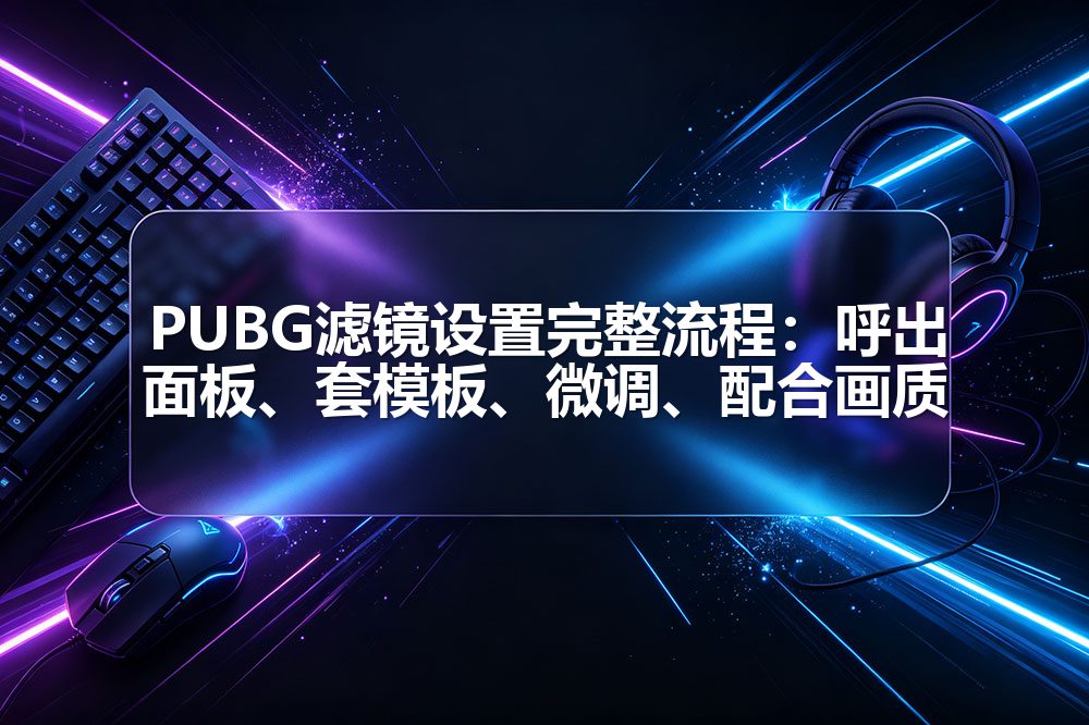 PUBG滤镜设置完整流程：呼出面板、套模板、微调、配合画质