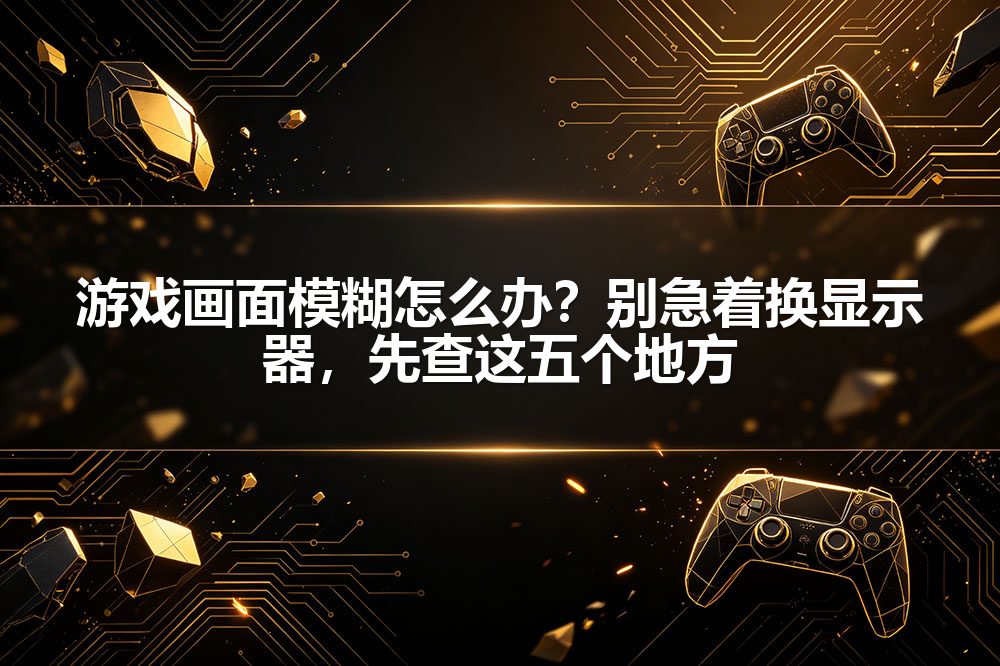 游戏画面模糊怎么办？别急着换显示器，先查这五个地方
