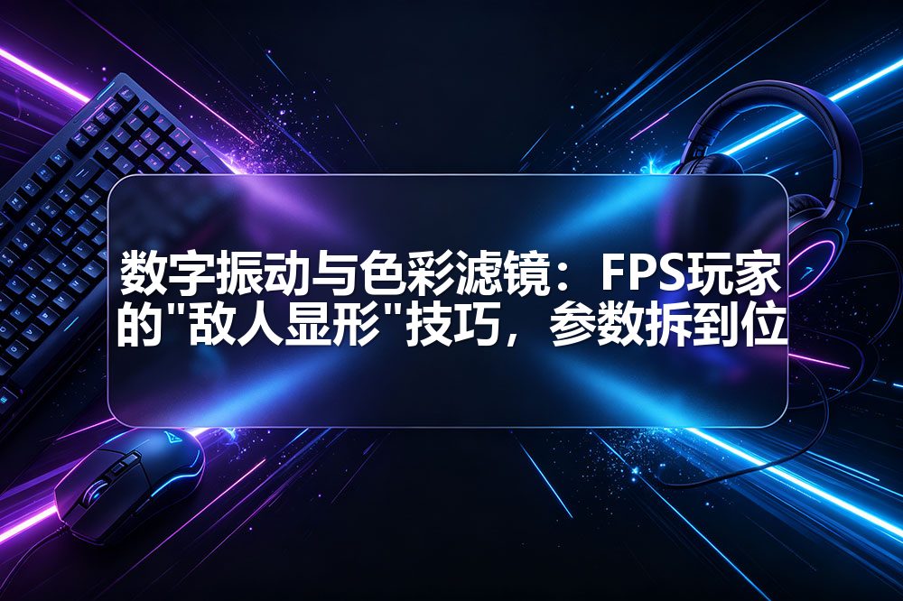 数字振动与色彩滤镜：FPS玩家的"敌人显形"技巧，参数拆到位