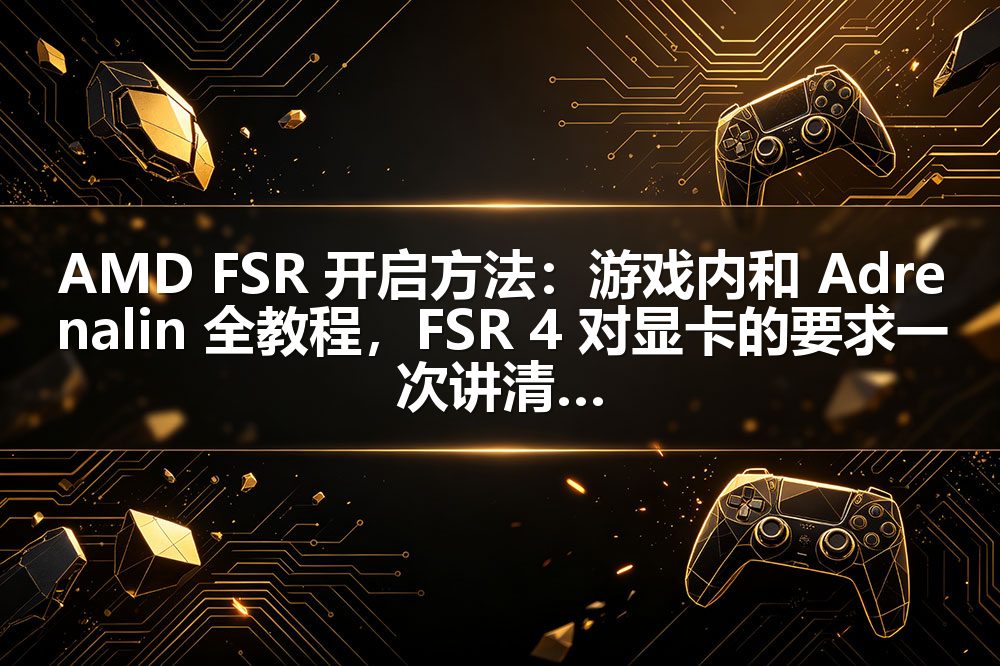 AMD FSR 开启方法：游戏内和 Adrenalin 全教程，FSR 4 对显卡的要求一次讲清