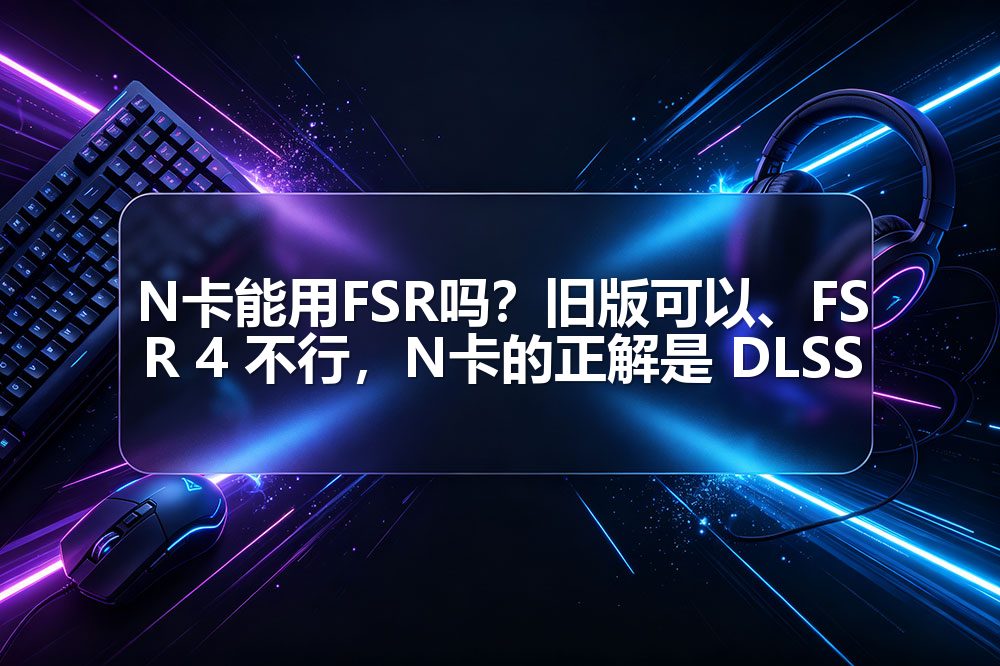 N卡能用FSR吗？旧版可以、FSR 4 不行，N卡的正解是 DLSS