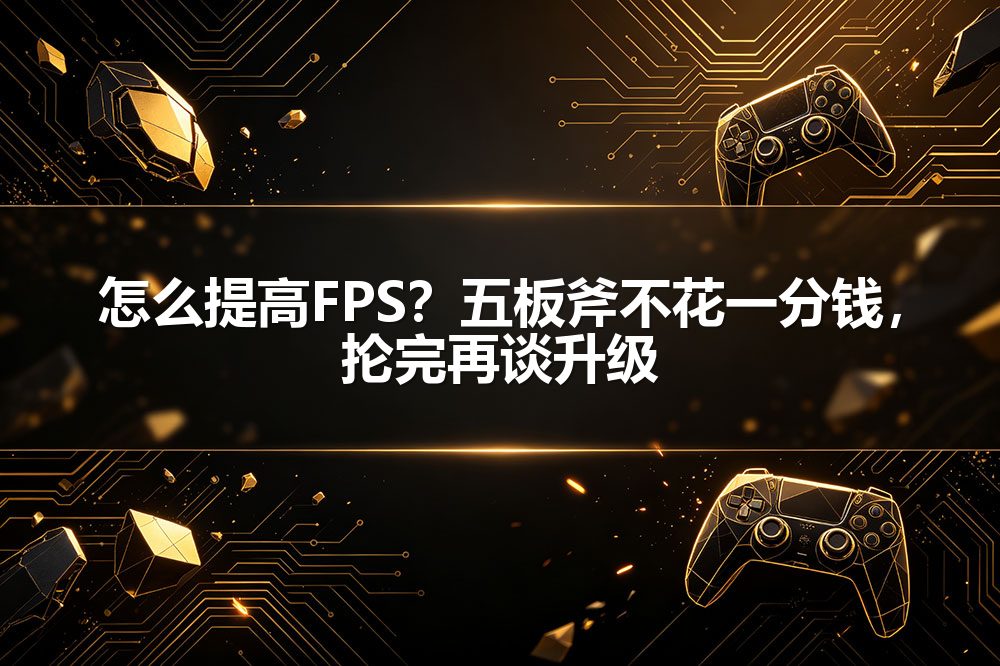怎么提高FPS？五板斧不花一分钱，抡完再谈升级