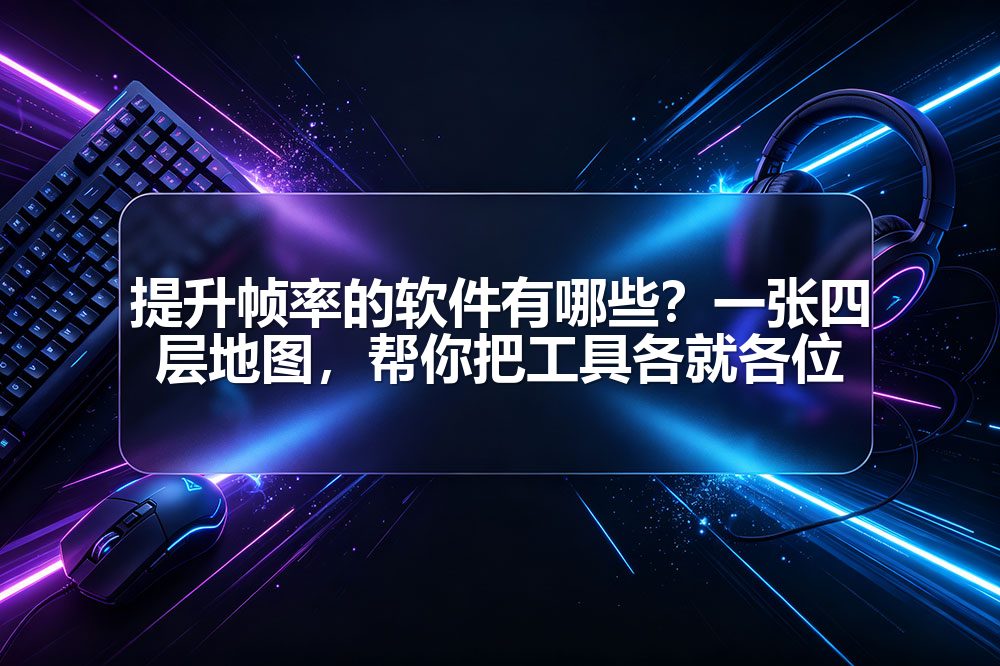 提升帧率的软件有哪些？一张四层地图，帮你把工具各就各位