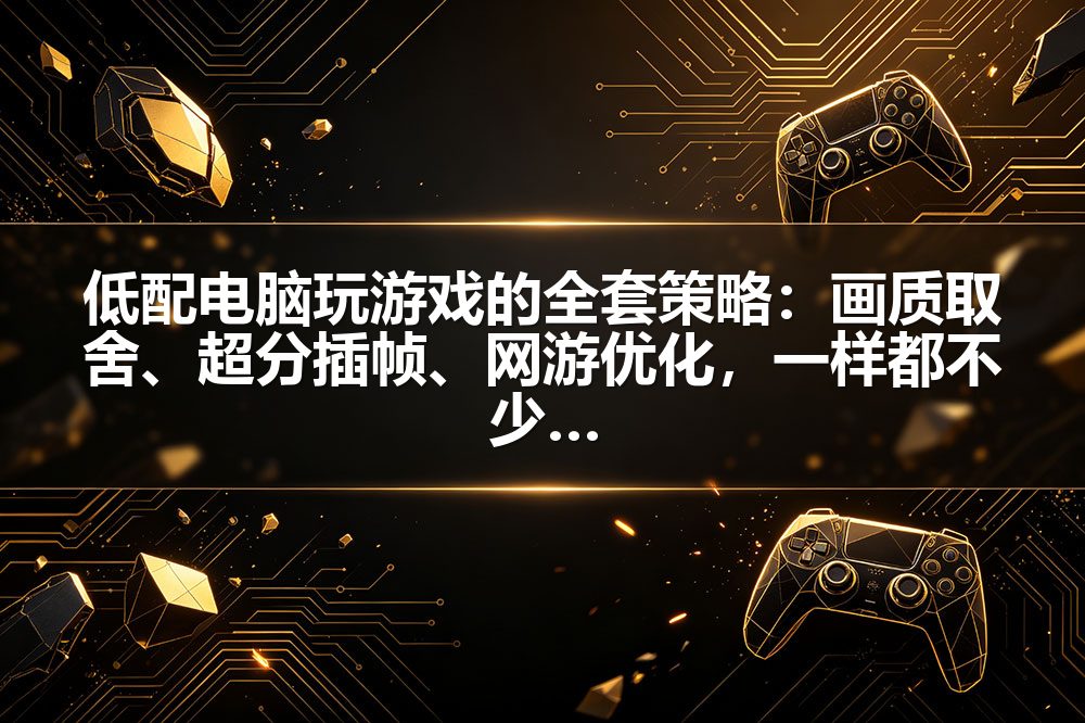 低配电脑玩游戏的全套策略：画质取舍、超分插帧、网游优化，一样都不少