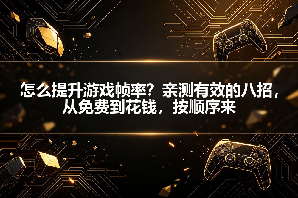 怎么提升游戏帧率？亲测有效的八招，从免费到花钱，按顺序来