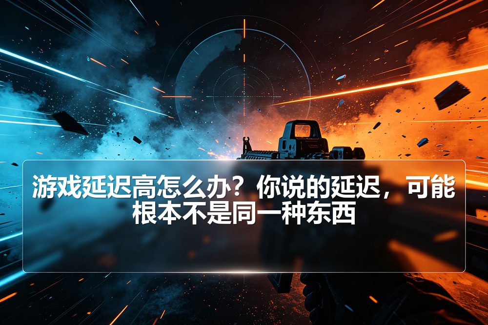 游戏延迟高怎么办？你说的延迟，可能根本不是同一种东西