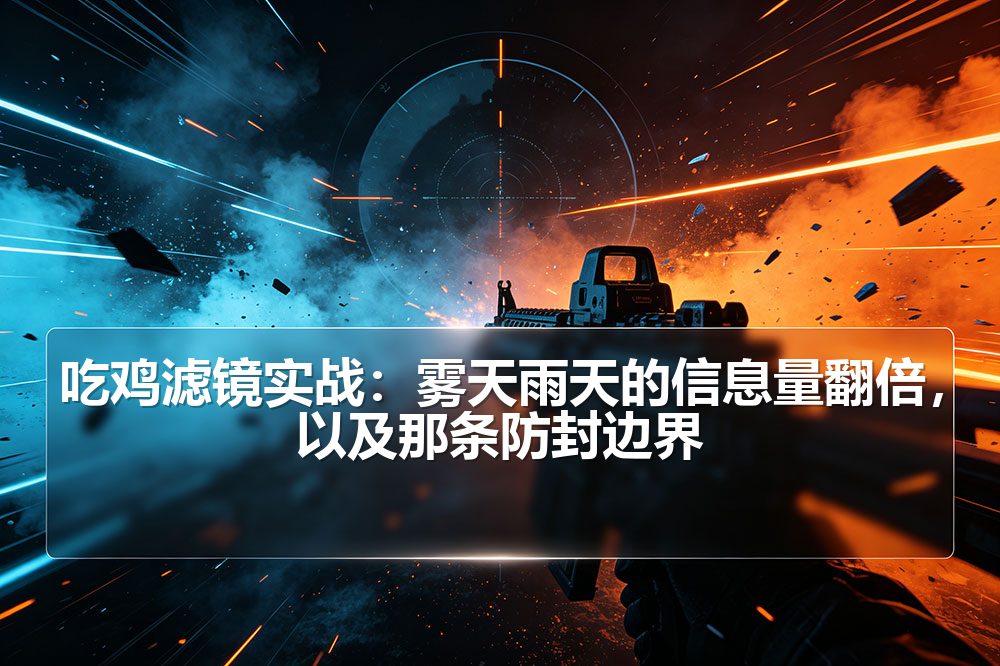 吃鸡滤镜实战：雾天雨天的信息量翻倍，以及那条防封边界