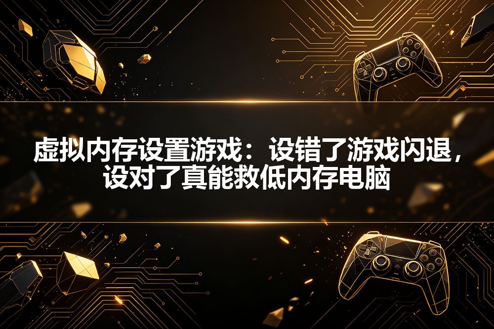 虚拟内存设置游戏：设错了游戏闪退，设对了真能救低内存电脑