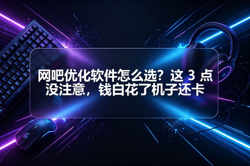 网吧优化软件怎么选？这 3 点没注意，钱白花了机子还卡