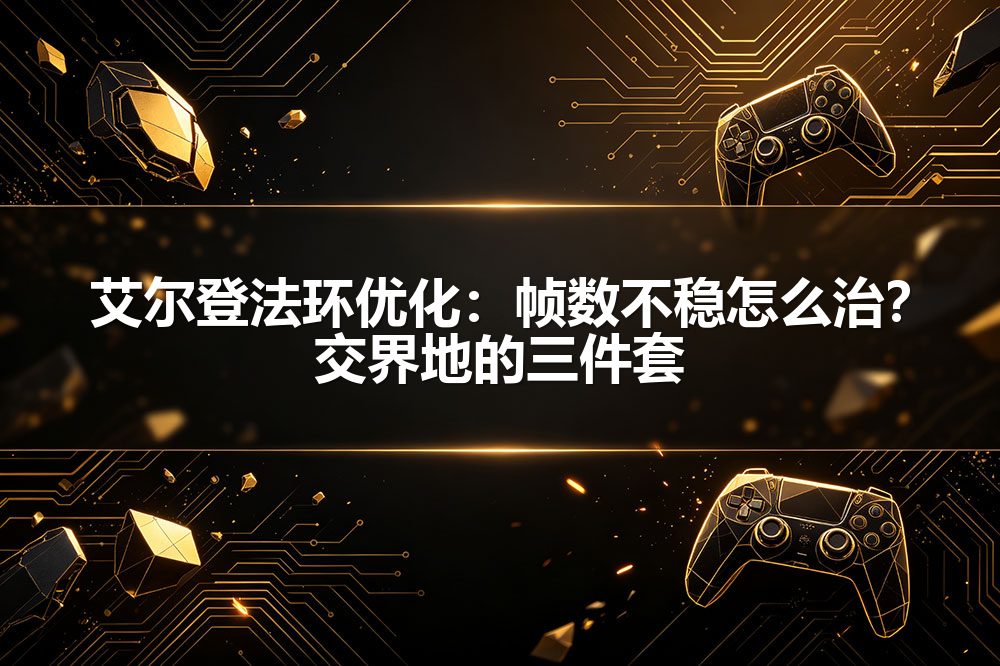 艾尔登法环优化：帧数不稳怎么治？交界地的三件套