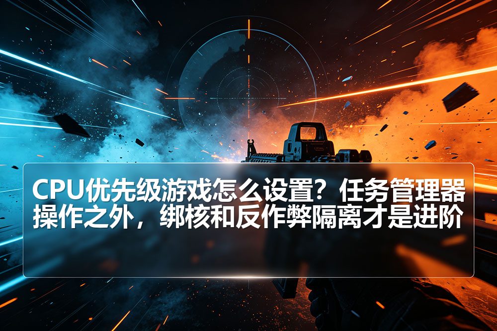 CPU优先级游戏怎么设置？任务管理器操作之外，绑核和反作弊隔离才是进阶