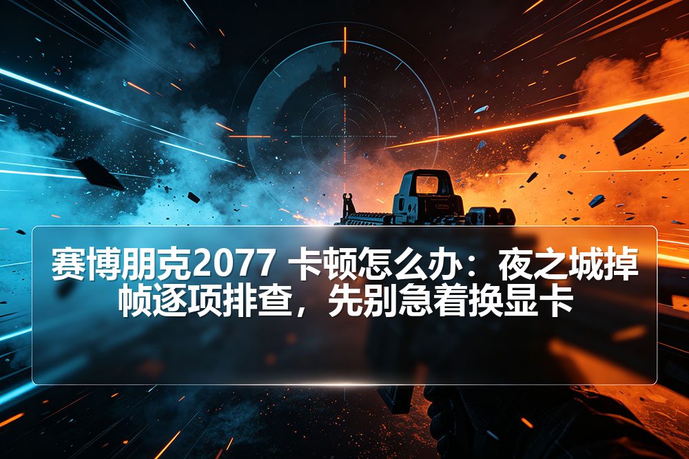 赛博朋克2077 卡顿怎么办：夜之城掉帧逐项排查，先别急着换显卡