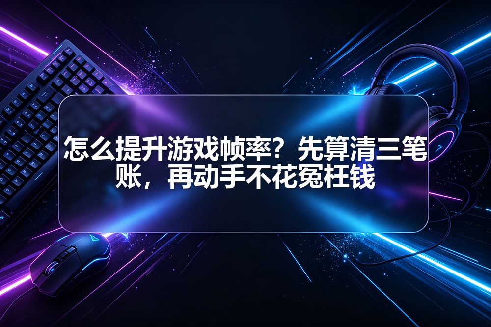 怎么提升游戏帧率？先算清三笔账，再动手不花冤枉钱