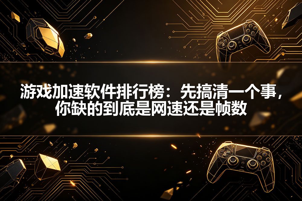 游戏加速软件排行榜：先搞清一个事，你缺的到底是网速还是帧数