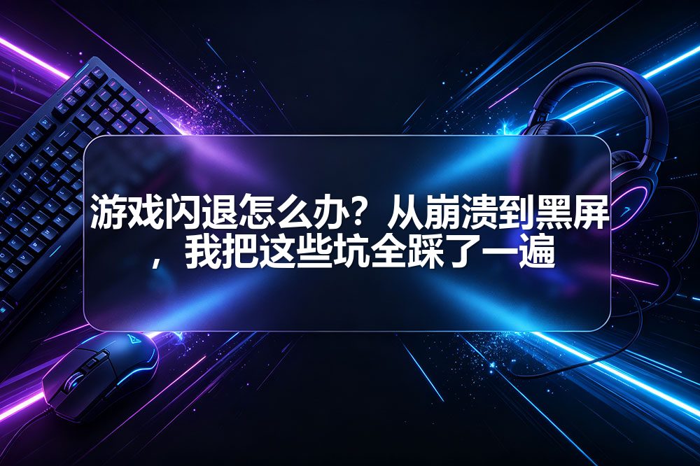 游戏闪退怎么办？从崩溃到黑屏，我把这些坑全踩了一遍