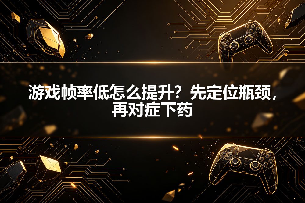游戏帧率低怎么提升?先定位瓶颈,再对症下药