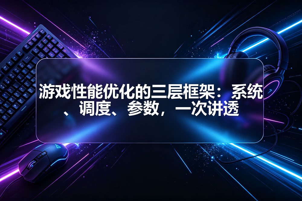 游戏性能优化的三层框架：系统、调度、参数，一次讲透配图