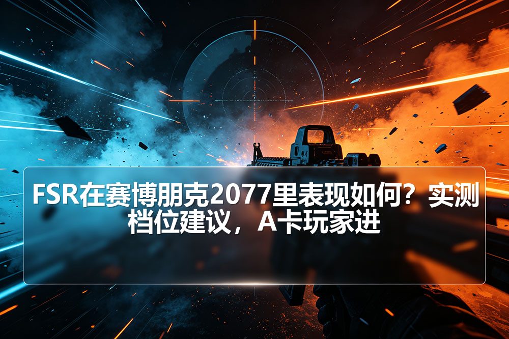 FSR在赛博朋克2077里表现如何？实测档位建议，A卡玩家进