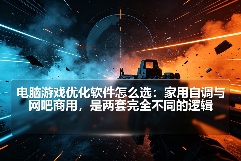 电脑游戏优化软件怎么选：家用自调与网吧商用，是两套完全不同的逻辑
