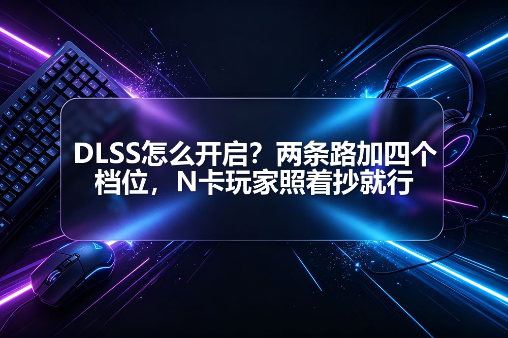 DLSS怎么开启？两条路加四个档位，N卡玩家照着抄就行
