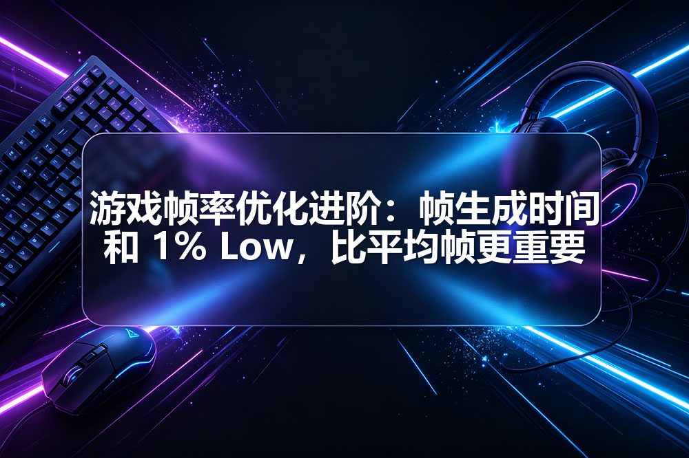 游戏帧率优化进阶：帧生成时间和 1% Low，比平均帧更重要