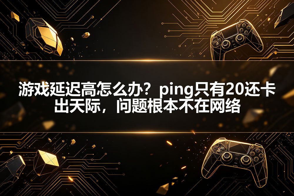 游戏延迟高怎么办?ping只有20还卡出天际,问题根本不在网络