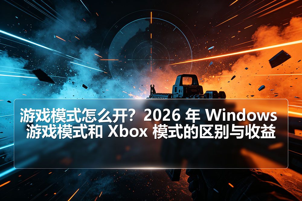 游戏模式怎么开?2026 年 Windows 游戏模式和 Xbox 模式的区别与收益